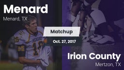 Matchup: Menard vs. Irion County  2017