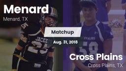 Matchup: Menard vs. Cross Plains  2018