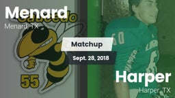 Matchup: Menard vs. Harper  2018