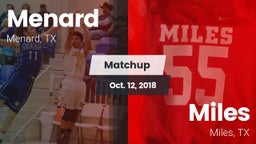 Matchup: Menard vs. Miles  2018