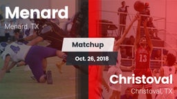 Matchup: Menard vs. Christoval  2018