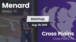 Matchup: Menard vs. Cross Plains  2019