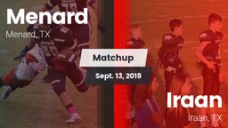 Matchup: Menard vs. Iraan  2019