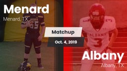 Matchup: Menard vs. Albany  2019
