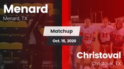 Matchup: Menard vs. Christoval  2020