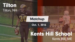 Matchup: Tilton vs. Kents Hill School 2016