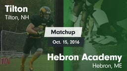 Matchup: Tilton vs. Hebron Academy  2016