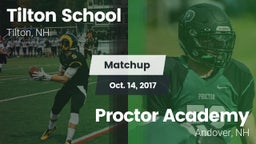 Matchup: Tilton School vs. Proctor Academy  2017