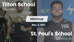 Matchup: Tilton School vs. St. Paul's School 2017