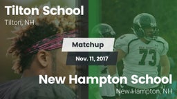 Matchup: Tilton School vs. New Hampton School  2017