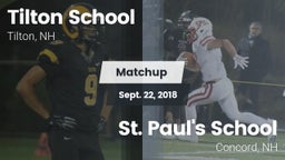 Matchup: Tilton School vs. St. Paul's School 2018