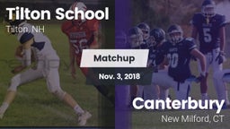 Matchup: Tilton School vs. Canterbury  2018