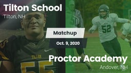 Matchup: Tilton School vs. Proctor Academy  2020