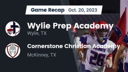 Recap: Wylie Prep Academy  vs. Cornerstone Christian Academy  2023