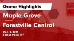 Maple Grove  vs Forestville Central  Game Highlights - Dec. 4, 2023