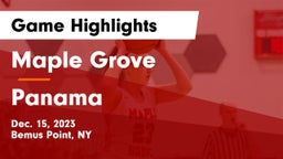 Maple Grove  vs Panama  Game Highlights - Dec. 15, 2023