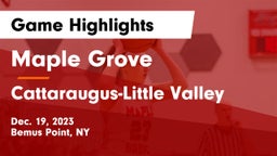 Maple Grove  vs Cattaraugus-Little Valley Game Highlights - Dec. 19, 2023