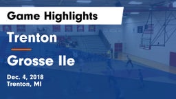 Trenton  vs Grosse Ile  Game Highlights - Dec. 4, 2018