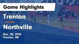 Trenton  vs Northville  Game Highlights - Dec. 28, 2018