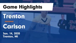 Trenton  vs Carlson  Game Highlights - Jan. 14, 2020