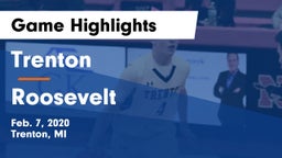 Trenton  vs Roosevelt  Game Highlights - Feb. 7, 2020