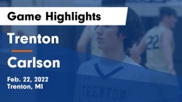 Trenton  vs Carlson Game Highlights - Feb. 22, 2022