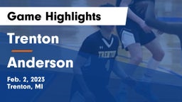 Trenton  vs Anderson  Game Highlights - Feb. 2, 2023