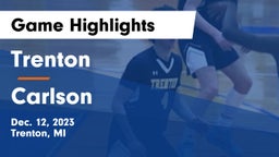Trenton  vs Carlson  Game Highlights - Dec. 12, 2023