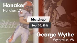 Matchup: Honaker vs. George Wythe  2016