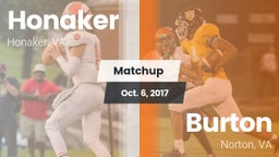 Matchup: Honaker vs. Burton  2017