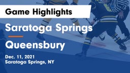 Saratoga Springs  vs Queensbury  Game Highlights - Dec. 11, 2021