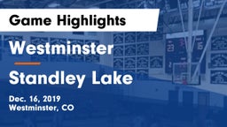Westminster  vs Standley Lake  Game Highlights - Dec. 16, 2019