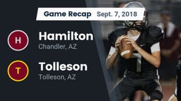 Recap: Hamilton  vs. Tolleson  2018