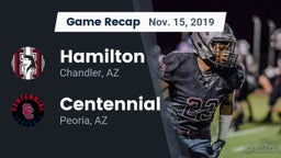 Recap: Hamilton  vs. Centennial  2019