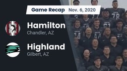 Recap: Hamilton  vs. Highland  2020