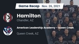Recap: Hamilton  vs. American Leadership Academy - Queen Creek 2021