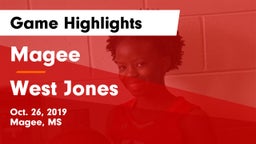 Magee  vs West Jones  Game Highlights - Oct. 26, 2019