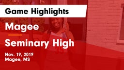 Magee  vs Seminary High Game Highlights - Nov. 19, 2019