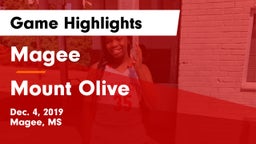 Magee  vs Mount Olive  Game Highlights - Dec. 4, 2019