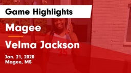 Magee  vs Velma Jackson  Game Highlights - Jan. 21, 2020
