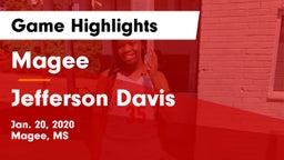 Magee  vs Jefferson Davis  Game Highlights - Jan. 20, 2020
