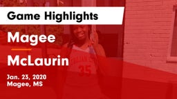 Magee  vs McLaurin  Game Highlights - Jan. 23, 2020