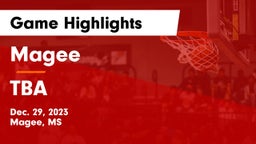 Magee  vs TBA Game Highlights - Dec. 29, 2023