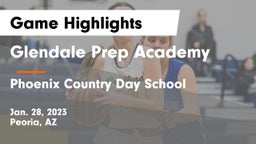 Glendale Prep Academy  vs Phoenix Country Day School Game Highlights - Jan. 28, 2023