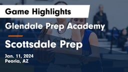 Glendale Prep Academy  vs Scottsdale Prep  Game Highlights - Jan. 11, 2024