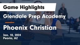 Glendale Prep Academy  vs Phoenix Christian Game Highlights - Jan. 10, 2024