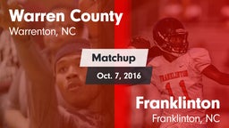 Matchup: Warren County vs. Franklinton  2016