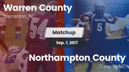 Matchup: Warren County vs. Northampton County  2017