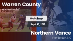 Matchup: Warren County vs. Northern Vance  2017
