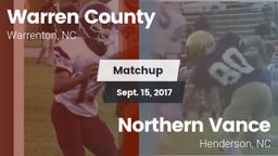 Matchup: Warren County vs. Northern Vance  2017